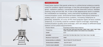 FIXED BASE STATIONPLATE ANTENNA